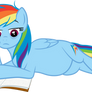 Rainbow Dash reading a book!