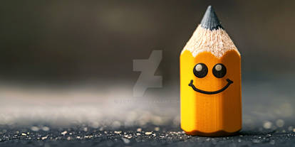 Smiling Pencil Wallpaper