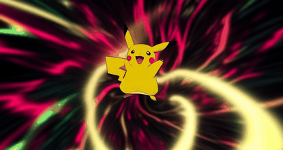 Pikachu in Psychedelic Swirl