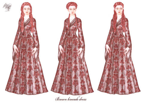 ASOIAF paperdolls - Sansa Stark - Blackwater dress