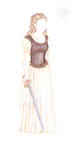 Bernadett's Secret Wardrobe - Eowyn brown-white by maya40