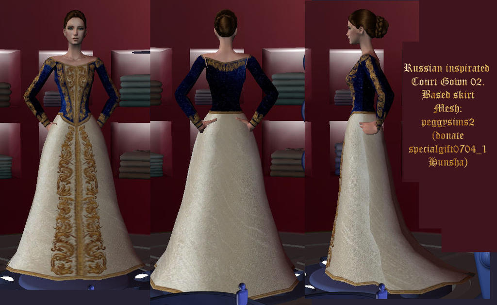 Russian-inspired Court Gown