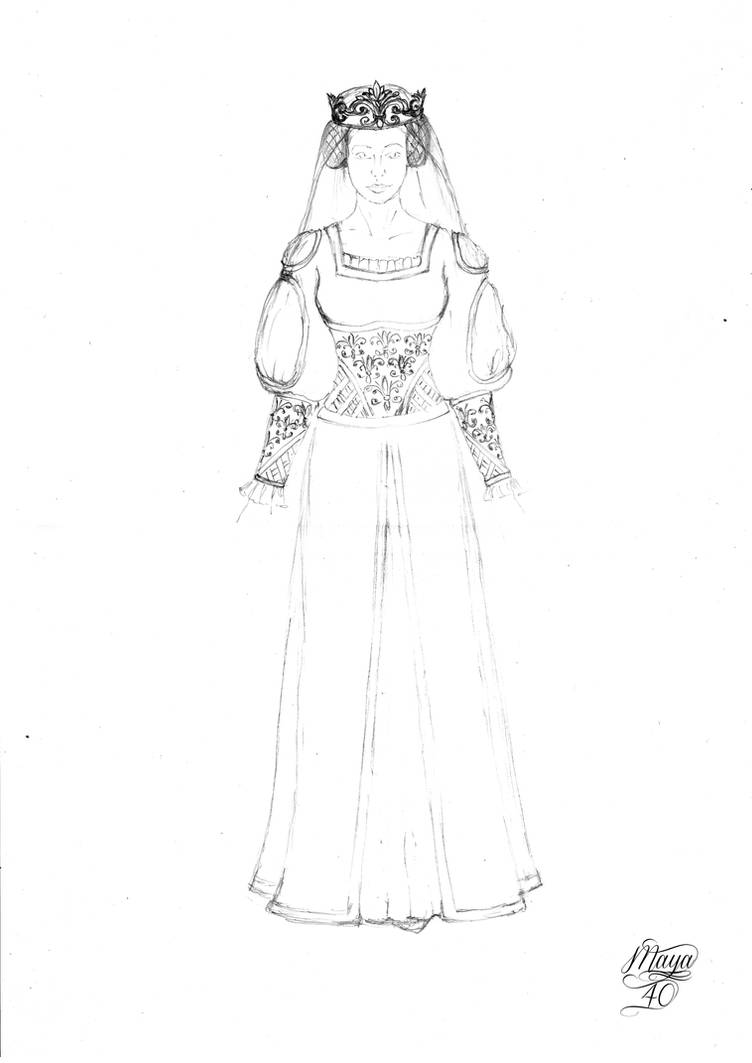 Drama dress sketch 2 by maya40 on DeviantArt