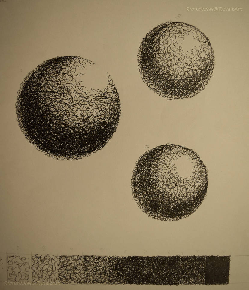Ball Shading Practice (Gesturing) by SkyroreDraws on DeviantArt