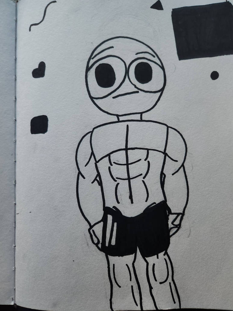 Buff guy by HumanCaKEE on DeviantArt