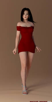 DOA5U - Lei Fang Sexy Red Dress