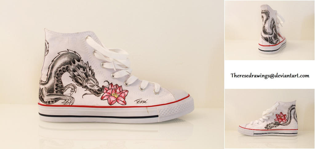 Acrylic Painting On Shoes By Theresedrawings On Deviantart