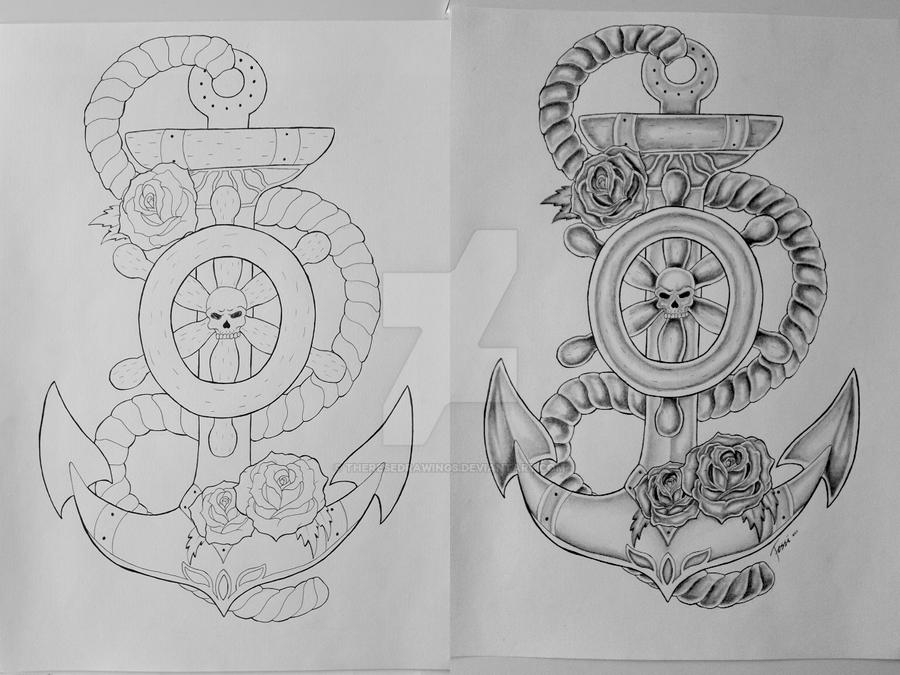 Anchor tattoo design 1