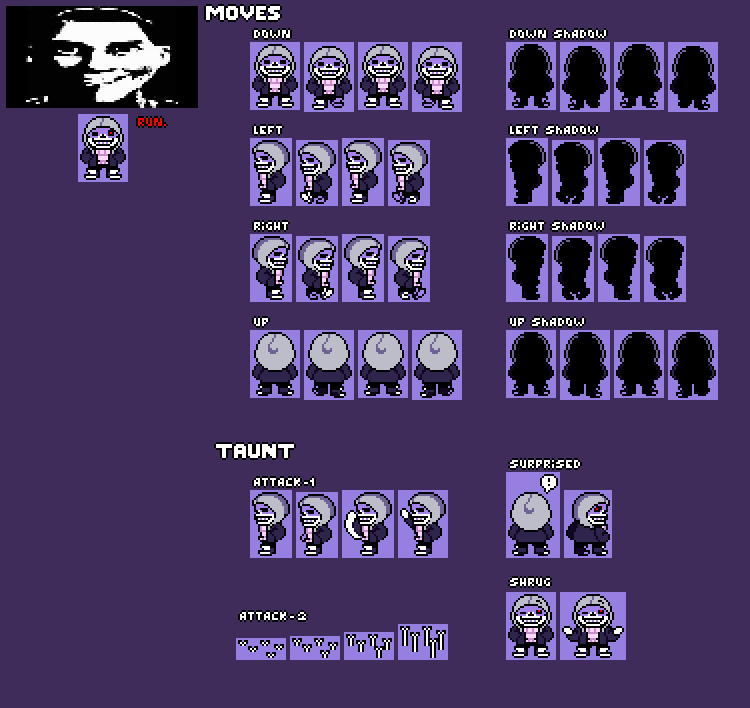 Thetoonhero4 on X: #DUSTTALE sans overworld sprites!!!! A lil