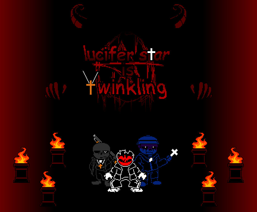 Lucipher Star Lucifer star is winkling (colab) by betasansofficial on DeviantArt