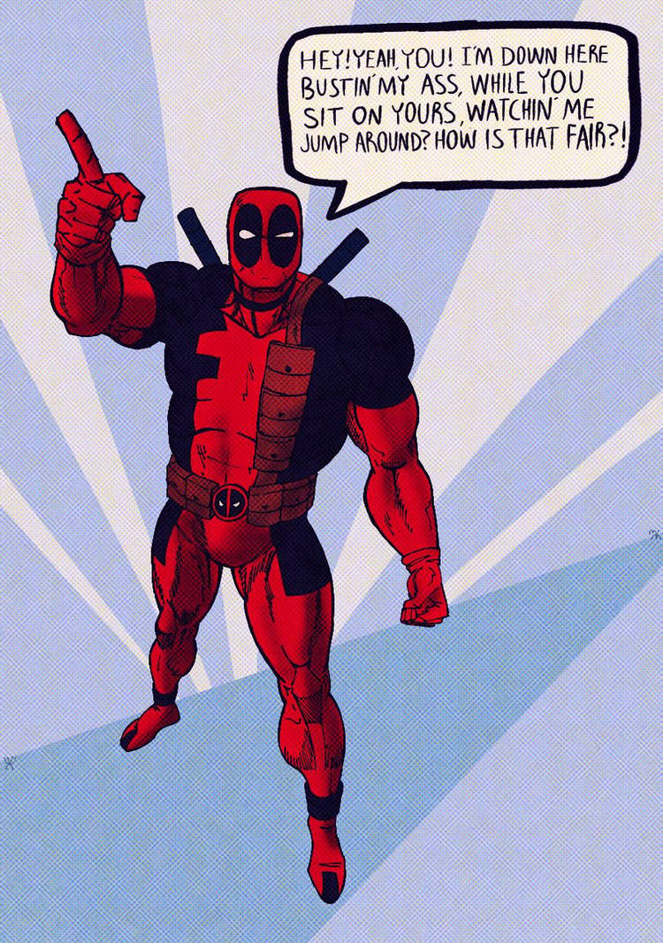 Normal Au Deadpool deadpool by cheesecakevalentine on DeviantArt