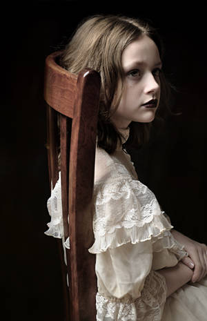 Girl and Chair by jemapellenicoletta