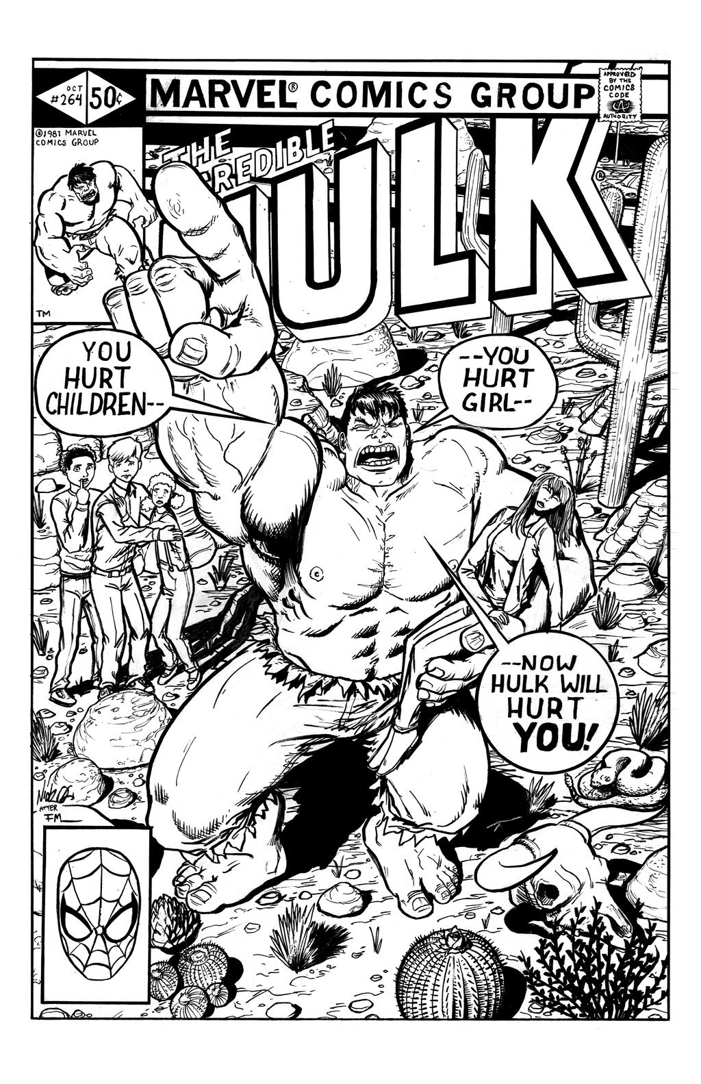The Incredible Hulk #264 Cover Redux