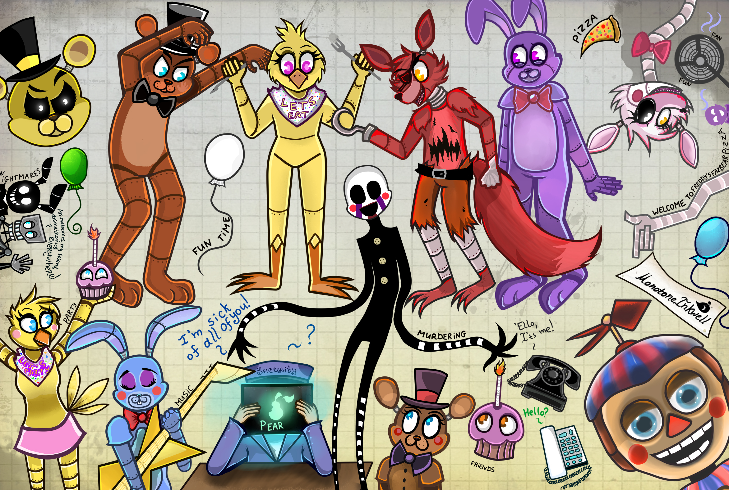 Five Night's at Freddy's 2 by TheNornOnTheGo on DeviantArt