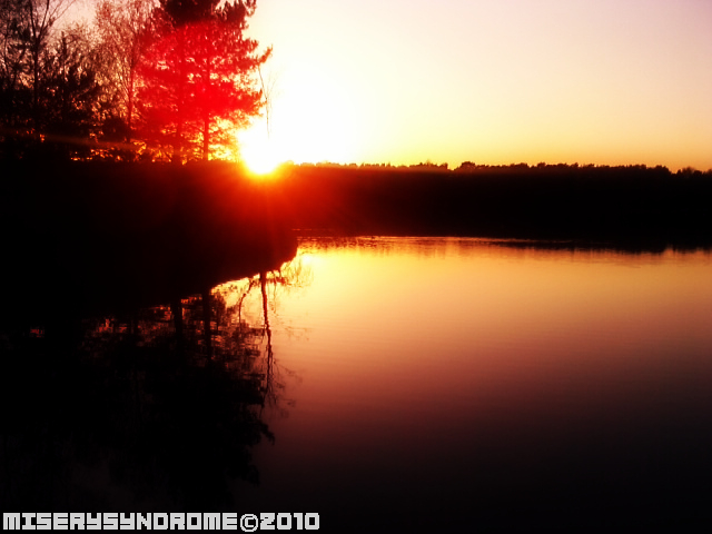 Sunset at the lake