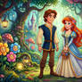 Chad and Elena in Alice in Wonderland