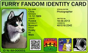 Furry Fandom Identity Card By Imperator31-d7sqqmk
