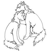 Free Wolf Mate Lineart