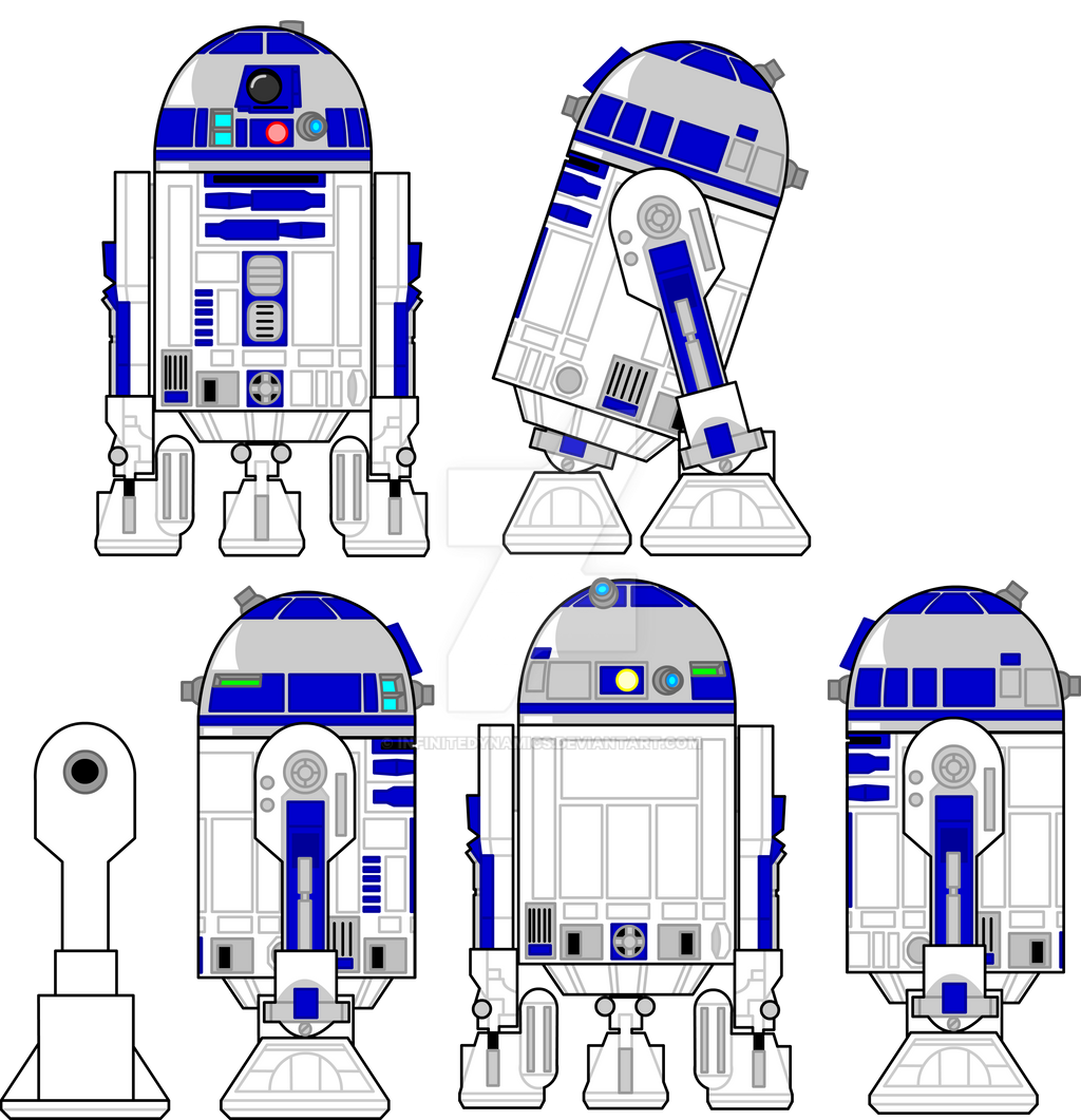 R2-D2 model sheet by infinitedynamics on DeviantArt
