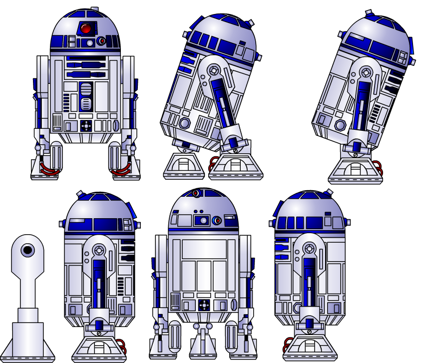 R2-D2 model sheet (Updated) by infinitedynamics on DeviantArt