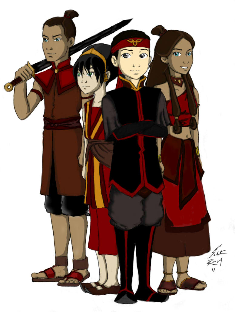 Fire Nation Gaang colored