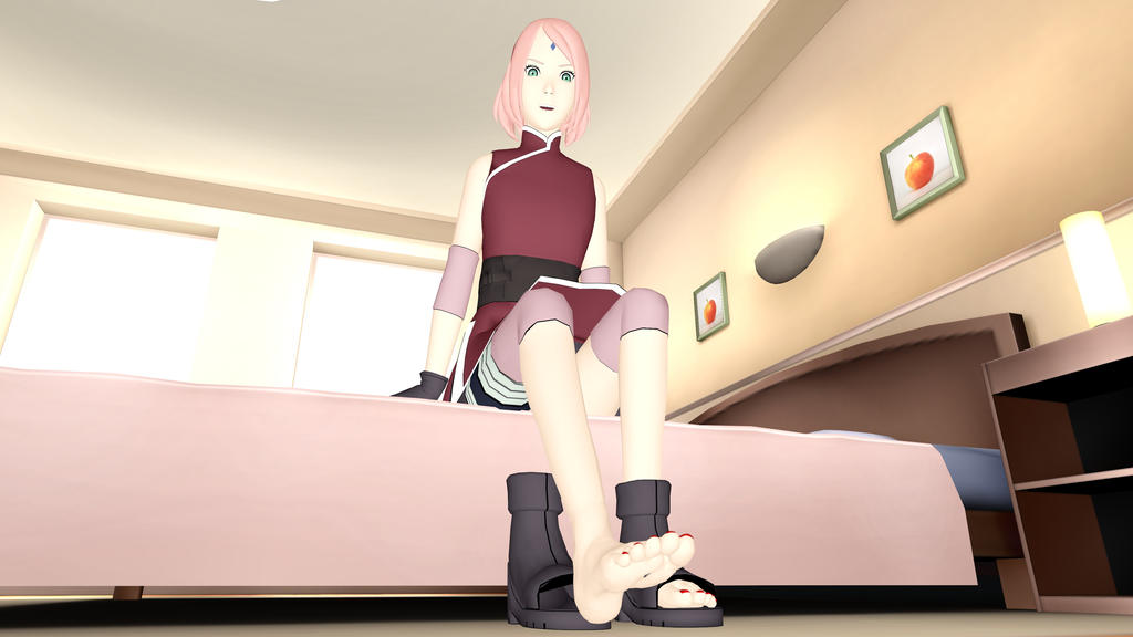 Giantess Sakura About To Put Ino Inside Her Sandal by Artitex on DeviantArt...