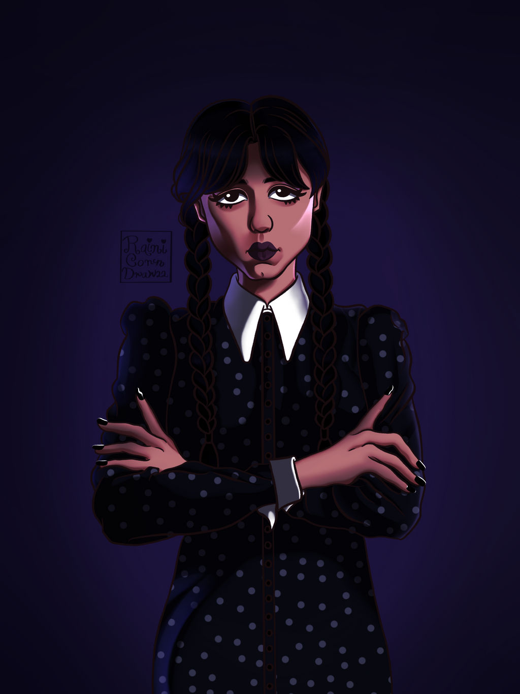 Wednesday Deviantart Wednesday Addams illustration by RainicornArts on DeviantArt