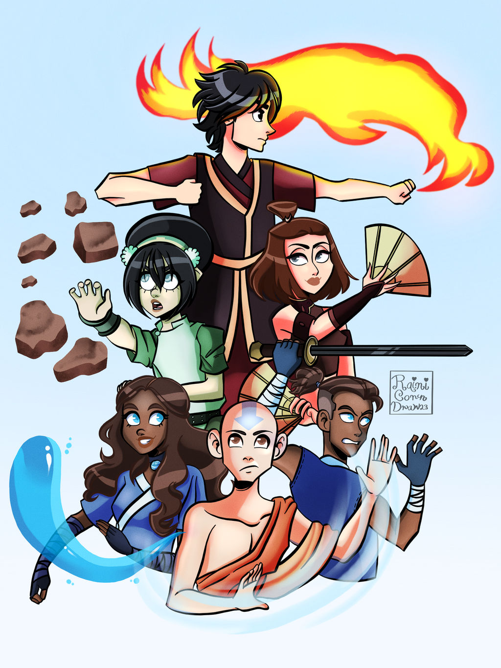 Deviantart Atla ATLA group illustration by RainicornArts on DeviantArt