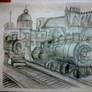 Sketch of a train and a half