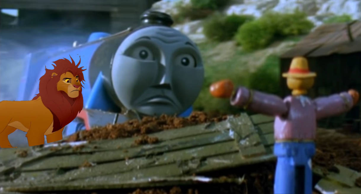 Gordon And Simba Takes A Tumble by JesseTheRedEngine95 on DeviantArt