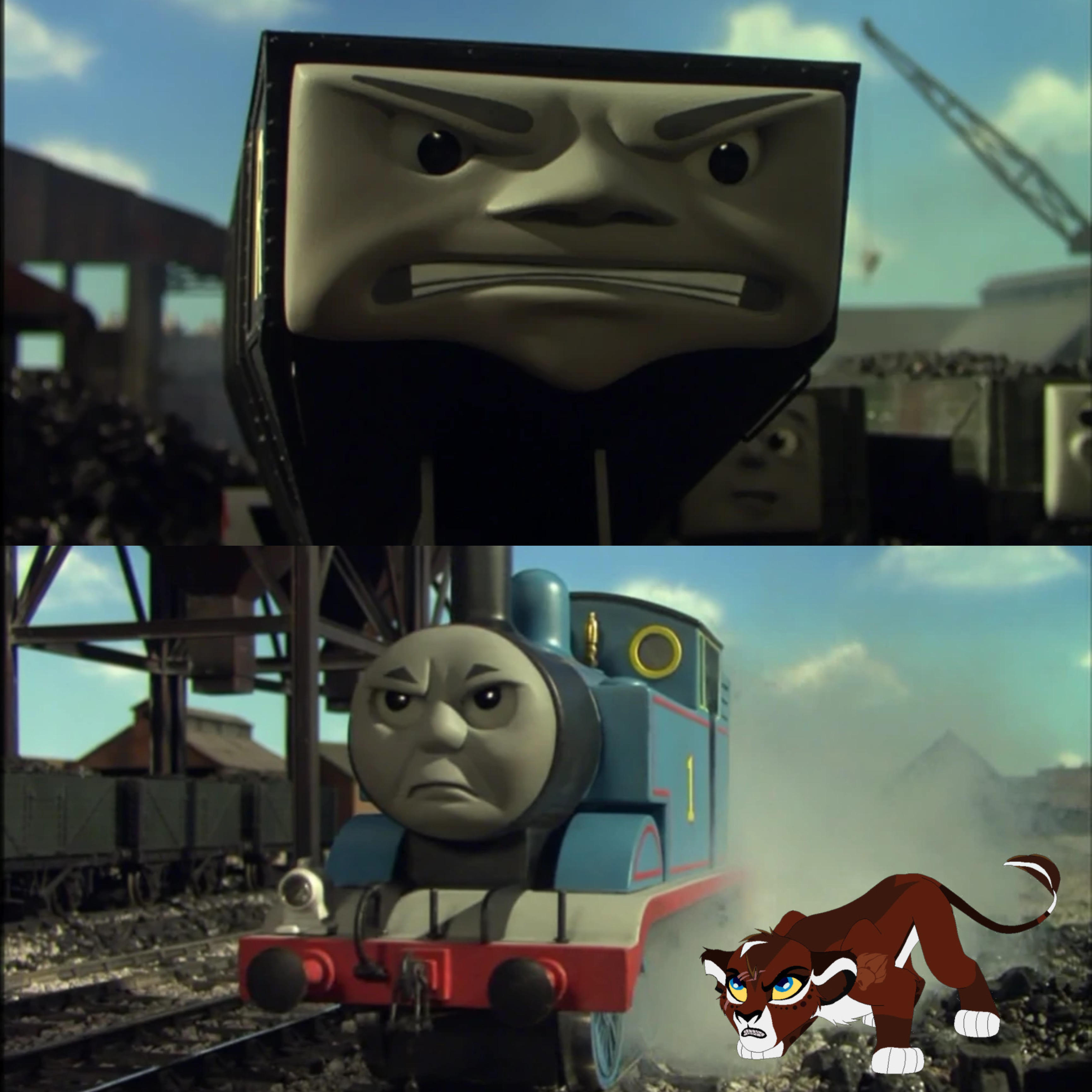 Thomas And Kujenga Confronting Hector by JesseTheRedEngine95 on DeviantArt