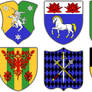 Heraldic shields