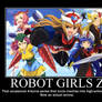 Robot Girls Z Demotivational Poster