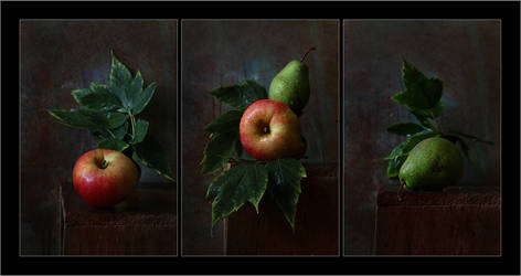 Fruit triptych