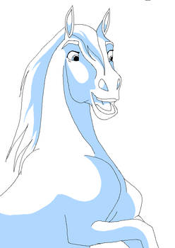 lineart horse head