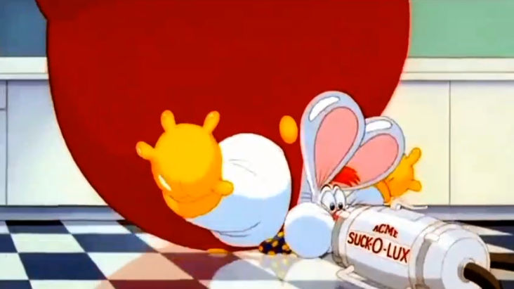 Rabbit Inflation Roger Rabbit Suck-O-Lux Inflation by BigFatToons on DeviantArt