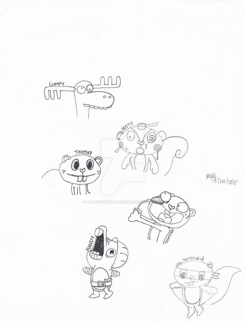 Happy Tree Matching Happy Tree Friends by djangothesolarboi on DeviantArt