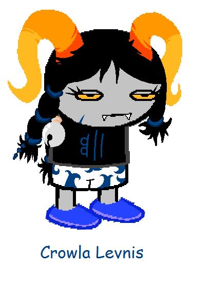 Homestuck troll oc: Crowla Levnis