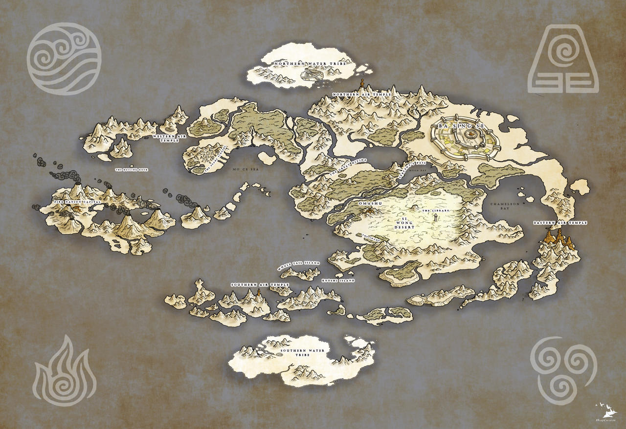 Notes on map of the world of Avatar by GPMAsss2 on DeviantArt