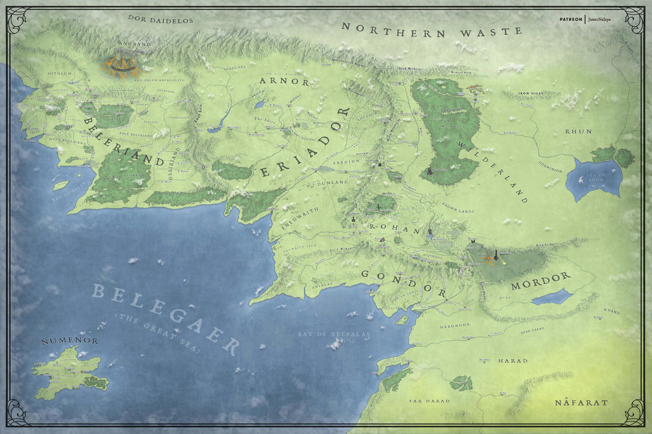 Why is the armies in the wars of Beleriand supposed to be larger than the  armies of the Third Age, although the Third Age Middle-earth is much larger  than the realm of