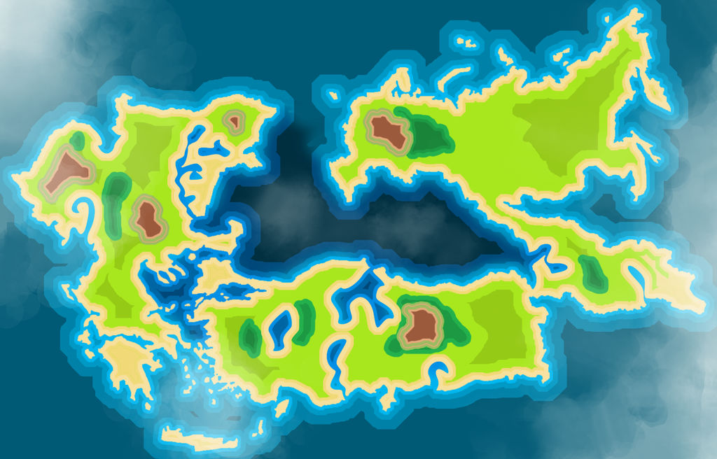 The map of Fakemon Sky + Fakemon Sea by Kfiphir on DeviantArt