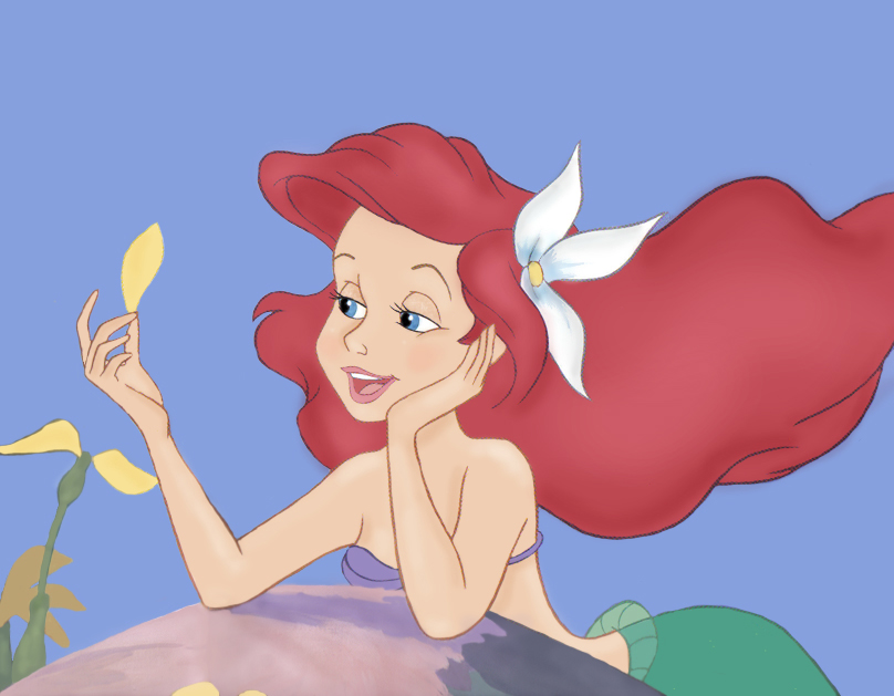 ariel and flower