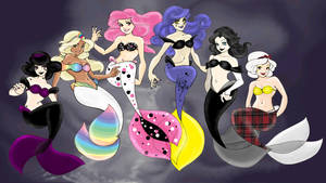 loish goth+punk mermaids