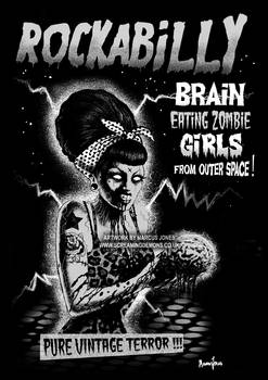 Rockabilly Brain Eater by Marcus Jones