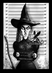 Wicked Witch Mugshot  by Marcus Jones