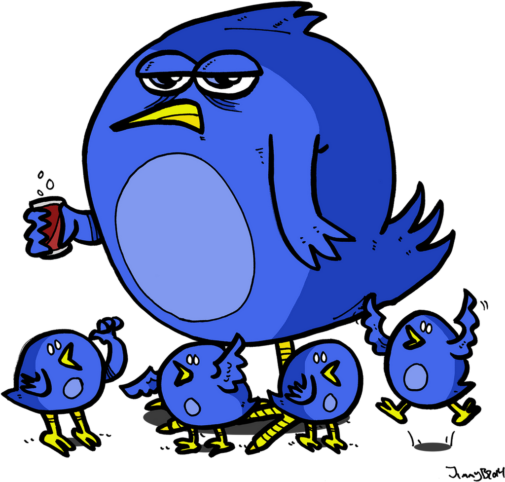 Family of Twitter birds