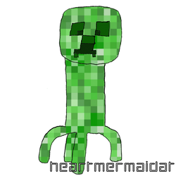 Minecraft: Creeper by HeartMermaidat