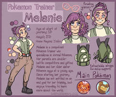 Pokemon Trainer Melanie Ref Sheet 2022