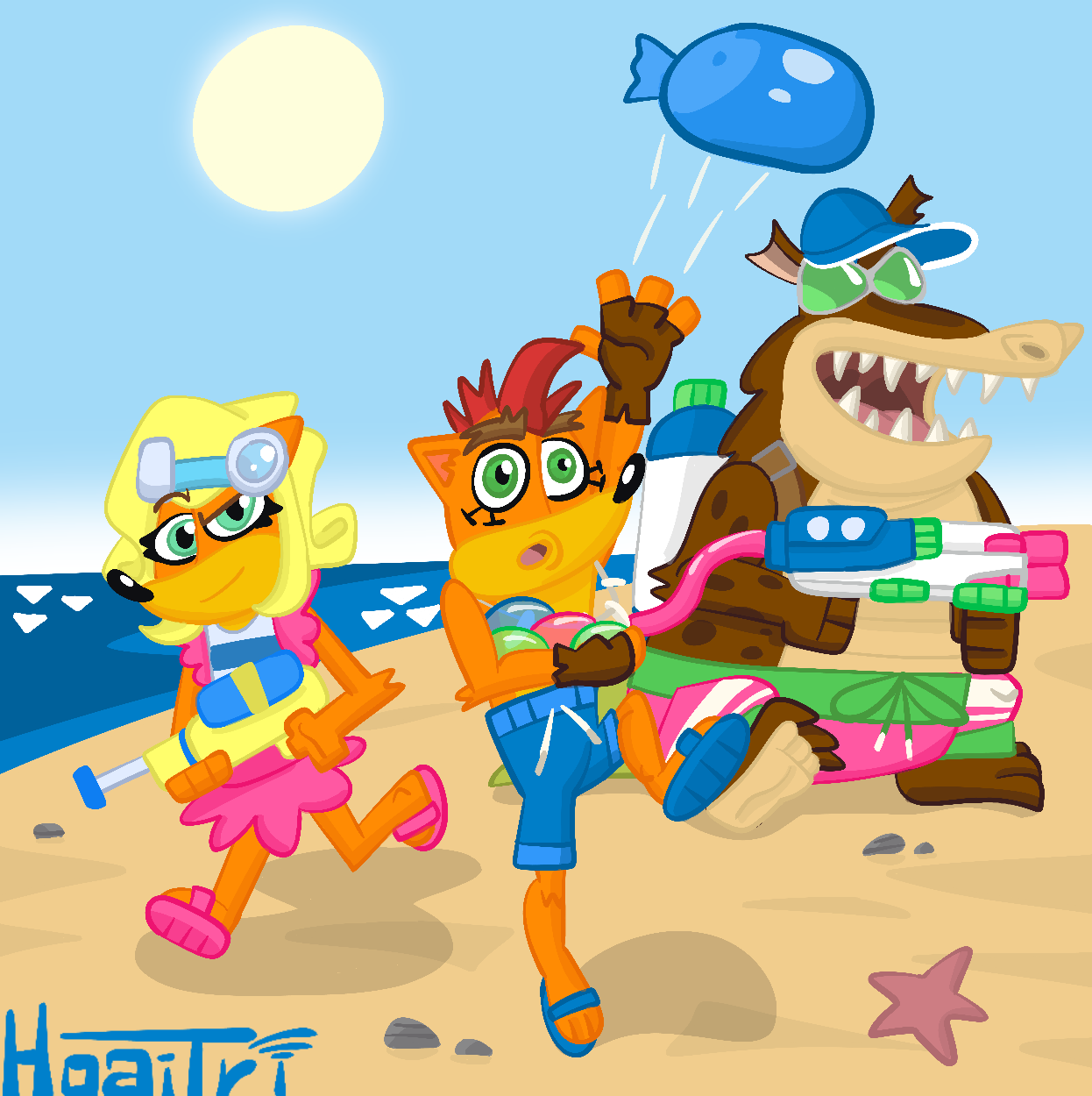 Water fight! by HoaiTri on DeviantArt Water fight! by HoaiTri on DeviantArt