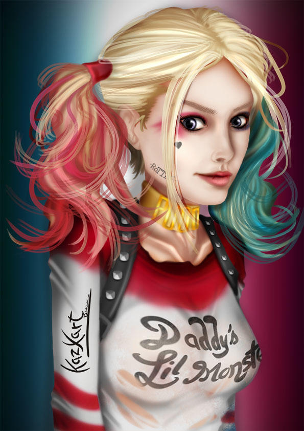 Suicide Squad Harley Quinn Margot Robbie By Kazxart On Deviantart